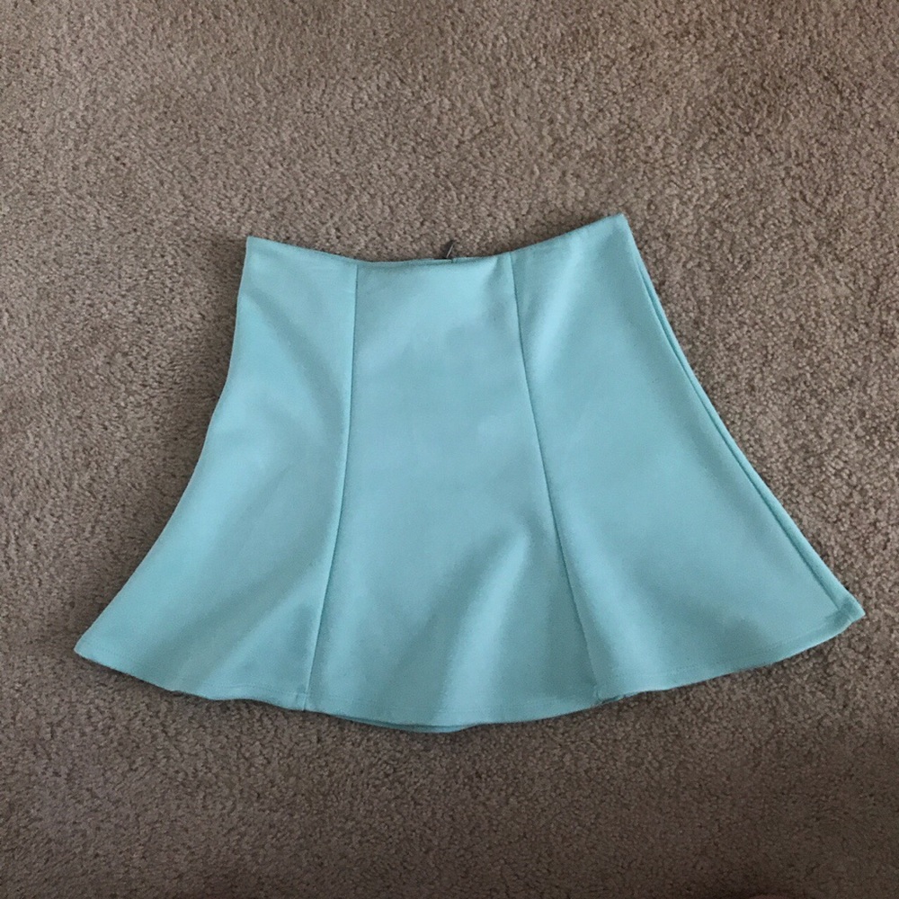 “Seventeen” teal skirt